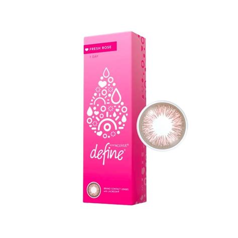 1 Day Acuvue Define Fresh Rose 10 Pack Daily Contacts Gcc Soukare
