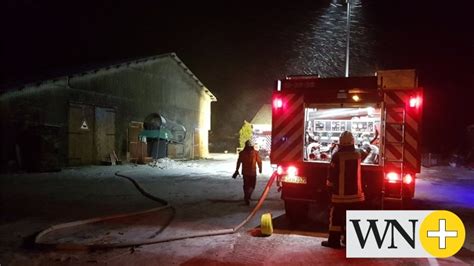 Brand im Landkreis Gifhorn Flammen greifen auf Schuppen über Wolfsburger Nachrichten