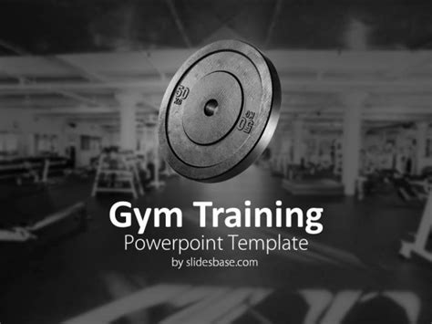 Gym Training Powerpoint Template Slidesbase