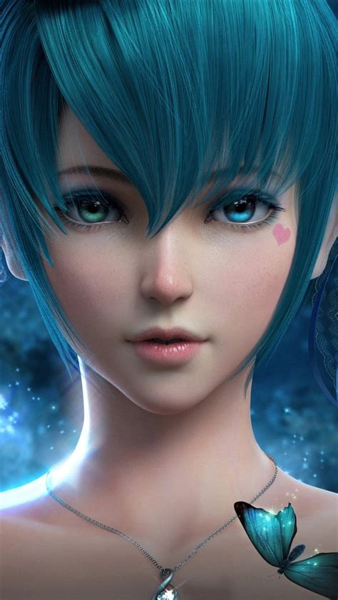 2160x3840 Blue Hair Anime Girl Sony Xperia Xxzz5 Premium Hd 4k