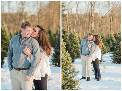 Winter Engagement Photography Maine Wedding Photographer