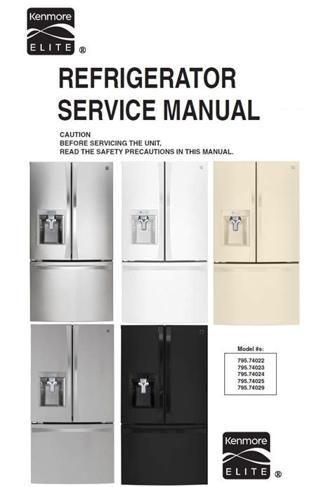 Kenmore Side By Side Refrigerator Manual