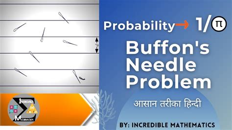 Buffons Needle Problem How To Approach Pi From Probability By