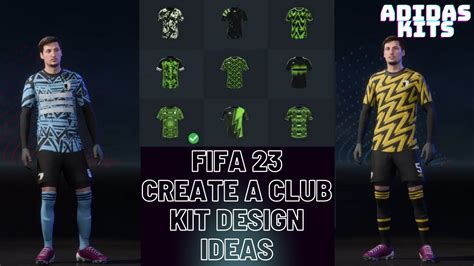Fifa 23 Create A Club Kit Ideas Part 2 Adidas Youtube