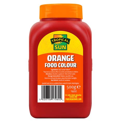 Food Colouring Powder Orange Tropical Sun