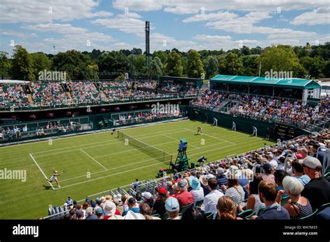 General View Of Court 12 And The Wimbledon Championships 2019 Held At