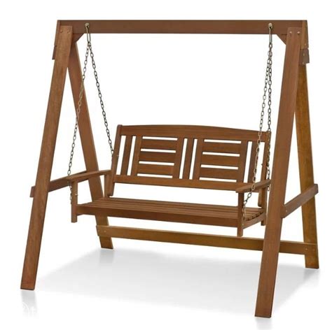 Buy Teak Wood Porch Swing With Stand Online Teaklab
