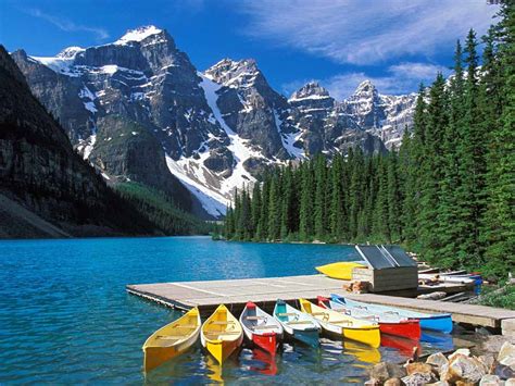 Lago Moraine Canadá Lugares Fantásticos