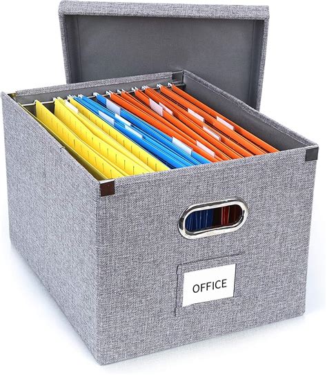 Ul Source Upgraded Collapsible Hanging File Storage Boxes With Smooth