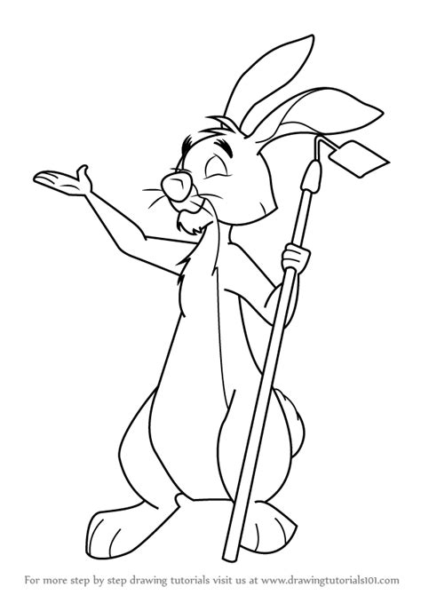 Learn How To Draw Rabbit From Winnie The Pooh Winnie The Pooh Step By
