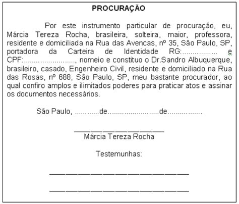 Como Fazer Uma Procuração Simples Casaideas Fontanar