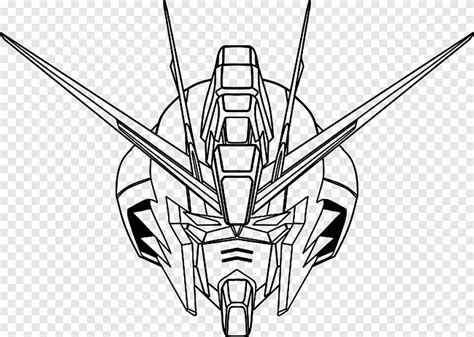 Strike Freedom Gundam Coloring Page Sketch Coloring Page