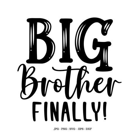 the words big brother finally written in black ink