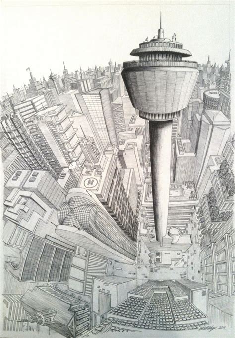 Cityscape Perspective By Tomholliday On Deviantart