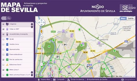 The seville metro network is the 5th in spain in terms of kilometres and the. Mapa Metro Sevilla Google Maps