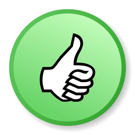 Green Thumbs Up Icon Png Transparent Background Free Download 31144