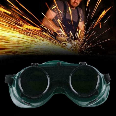 Dark Green Lens Welding Safety Glasses For Welding Brazing And Cutting Ebay
