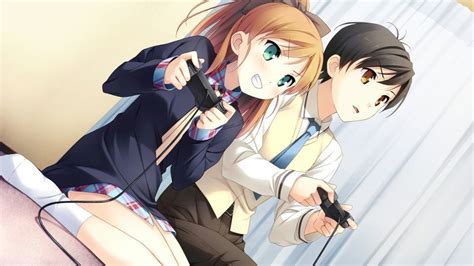 Images Of Anime Couple Playing Games