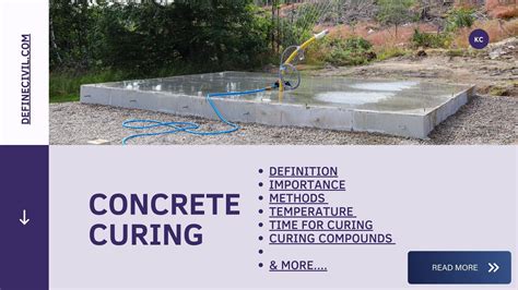 Curing Of Concrete Methods Temperature Stages Importance