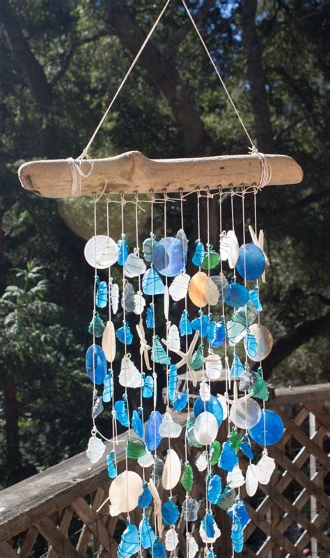 Sold Hold For Bv Free Shipping Sea Glass Wind Chime Sea Etsy Glass Wind Chimes Wind