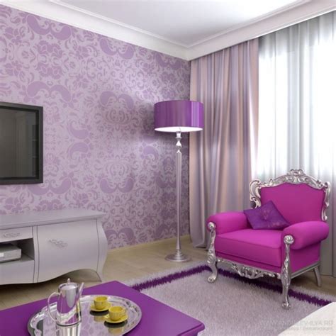 12 Outstanding White And Purple Living Room For Lovely House