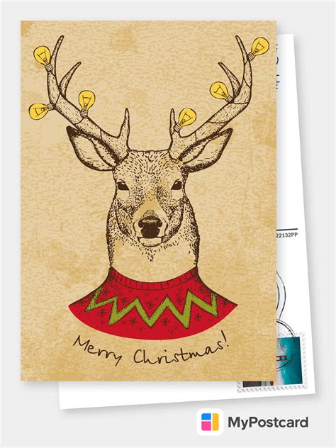 Before the world with internet and email, we wrote friends who lived. Christmas Cards ideas | Free Shipping | Printed & Mailed ...
