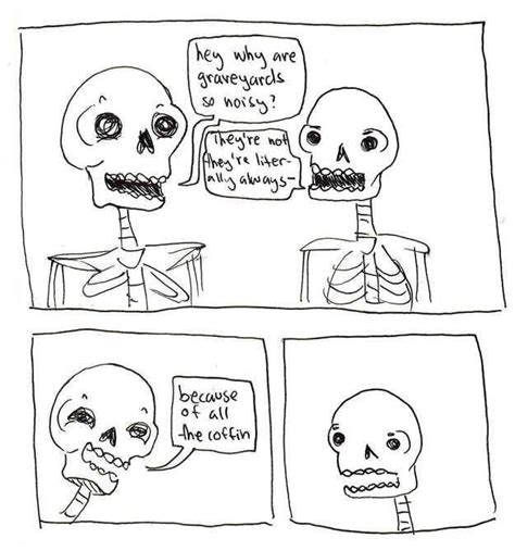 21 Punny Skeleton Comics That Will Tickle Your Funny Bone Bones Funny Halloween Funny