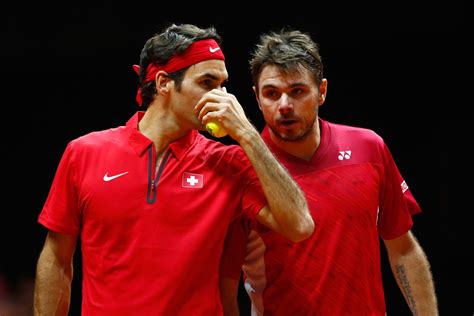 Davis Cup 2014 Roger Federer And Stanislas Wawrinka Put Switzerland In