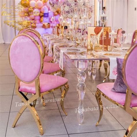 The top plate is anchored to a steel plate painted mat gold. luxury X legs golden stainless steel pink velvet round ...