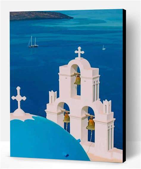 Oia Santorini Greece Church New Paint By Numbers Paint By Numbers Pro