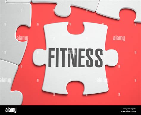 Fitness - Puzzle on the Place of Missing Pieces Stock Photo - Alamy