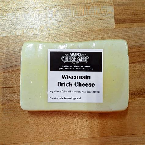 Wisconsin Brick Cheese Great Lakes Cheese Adams Cheese Shop