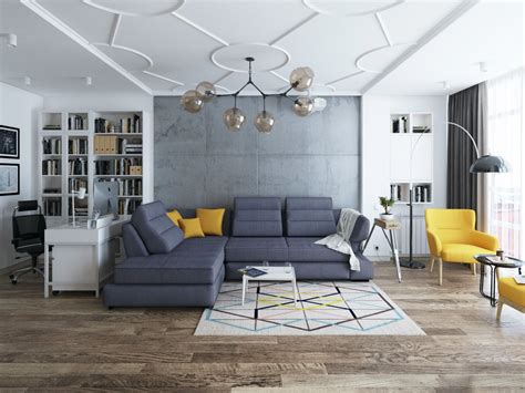 How to choose the ideal living room floor. 40 Stylish Living Rooms That Use Concrete To Stand Out