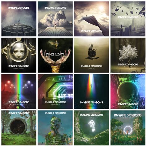 Every Imagine Dragons Album Cover In The Style Of Every Imagine Dragons