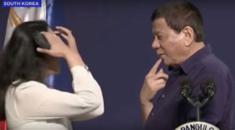 Duterte Slammed For Kissing Married Filipina Worker On The Lips During S Korea Event Asia News