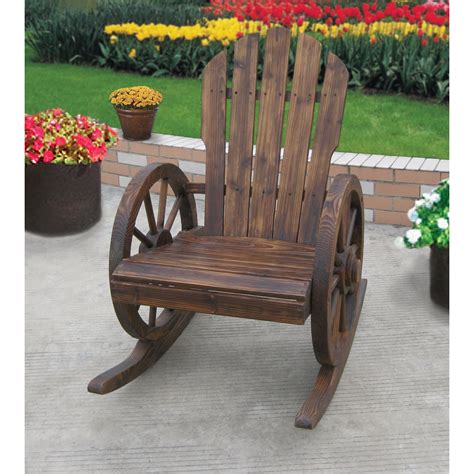 Check out our selection of chair casters and furniture casters. Wagon Wheel Rocker Chair | Wagon wheel, Wooden wagon ...