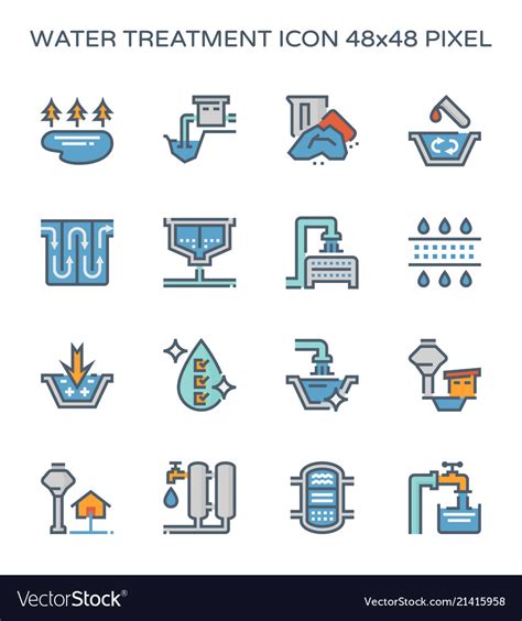Water Treatment Icon Royalty Free Vector Image