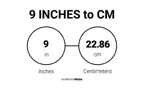 9 Inches To Cm