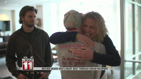 Mother Hears Sons Heart Beat Through Organ Recipient Youtube