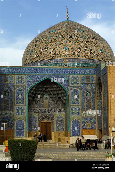 The Sheikh Lotfollah Mosque In Isfahan Built In The Early 17th Century