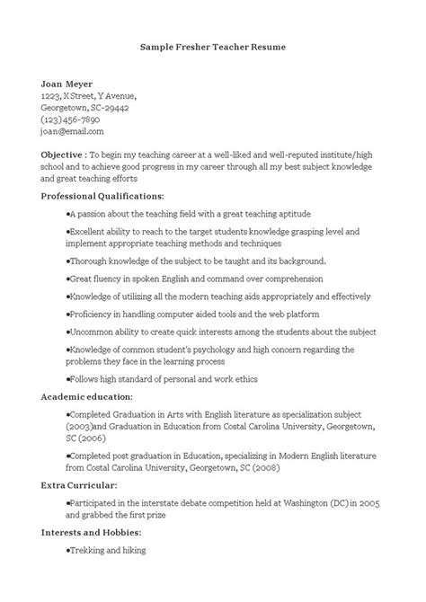How To Draft An Effective Teacher Resume That Will Impress When You Are