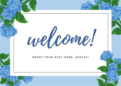 Customize 50 Welcome Cards Templates Online Canva