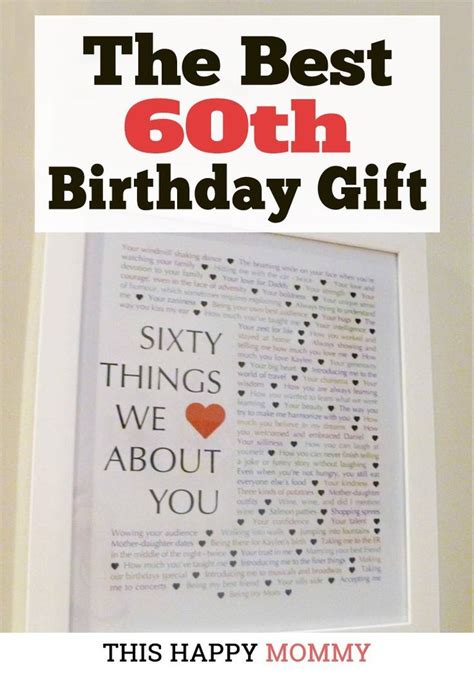 60th Birthday Presents For Mother 100 Most Ideal Birthday T Ideas