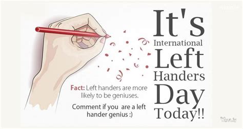 We did not find results for: 13 August -Happy International Left Handers Day