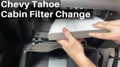 Find car parts, accessories, tools. 2015 - 2020 Chevy Tahoe Cabin Air Filter - How To Change ...