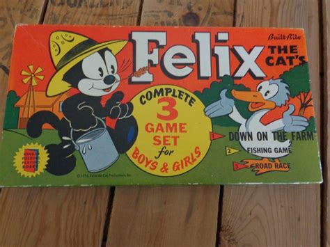 Vintage Felix The Cat 1956 Game Vintage Board Games Classic Board