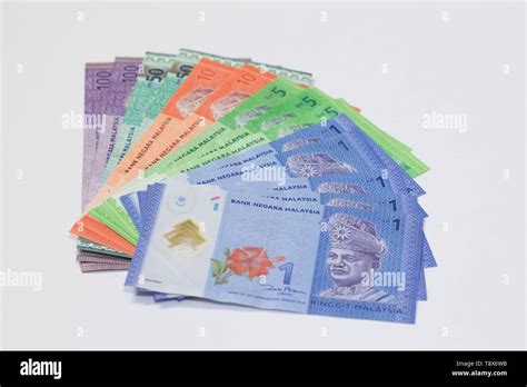 Malaysia Currency Myr Stack Of Ringgit Malaysia Bank Note With