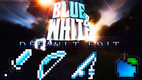 Review Texture Pack Pvp Minecraft Blue And White Default Edit Youtube