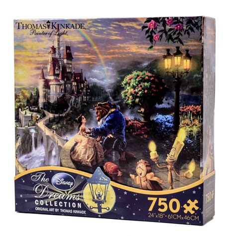 Disney Kinkade Beauty And The Beast Falling In Love 750 Pcs Puzzle New