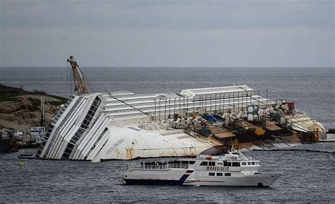 Costa Concordia Wreck Marked In Italy Sfgate
